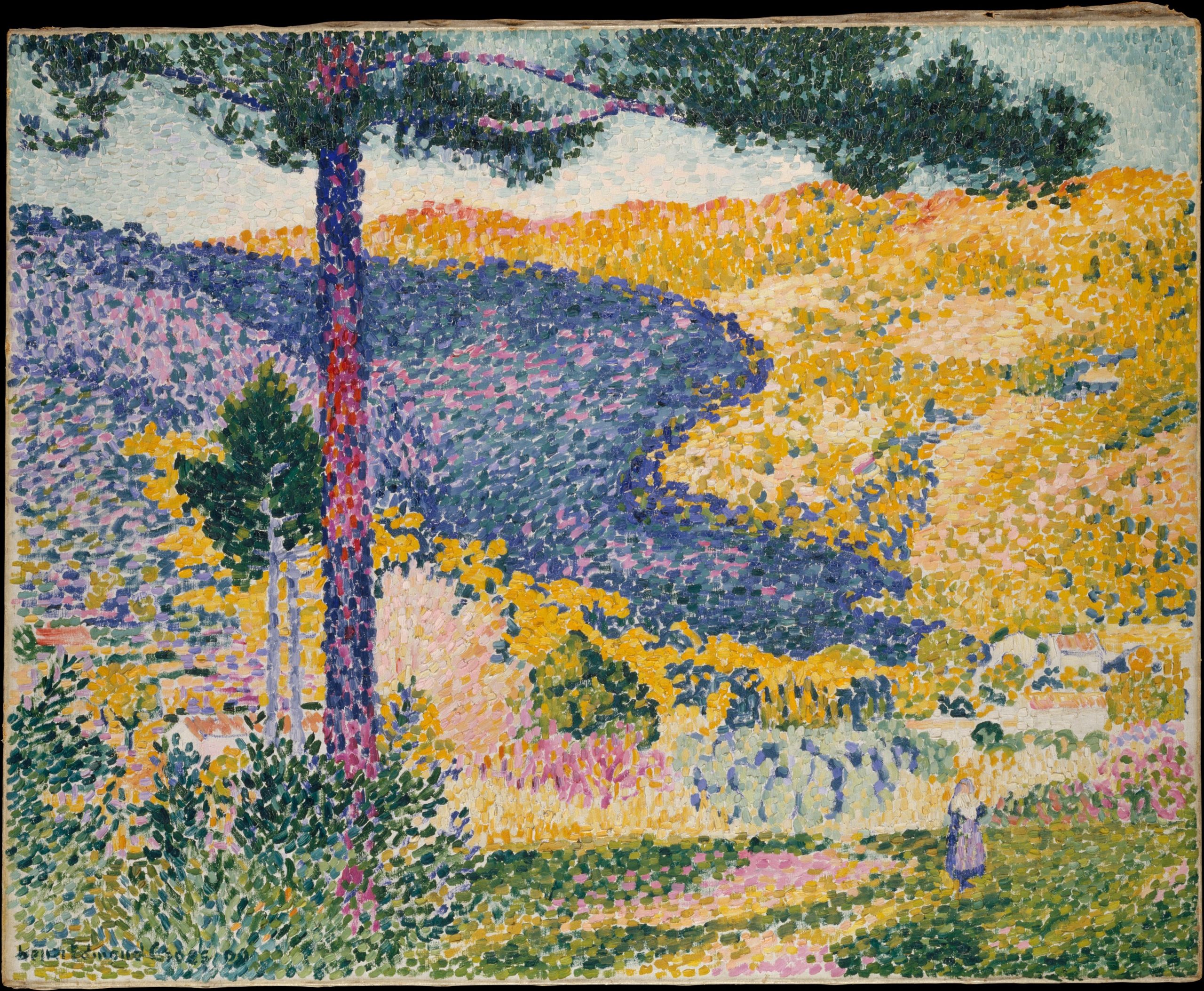 Valley with Fir (Shade on the Mountain) (1909) – Henri-Edmond Cross